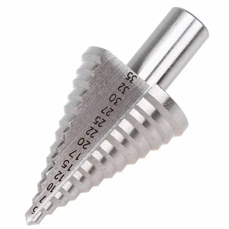 

2020 New 5-35mm HSS Large Cobalt Hole Titanium Cone Step Drill Bit Cutter Tools