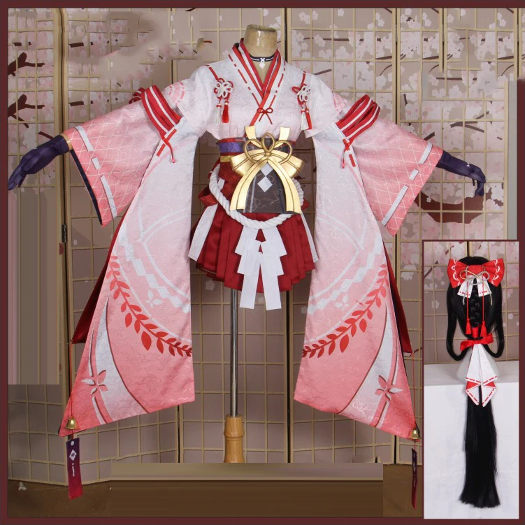 Индивидуальный размер Onmyoji демонический нож девушка Yoto Hime Youtouhime костюм кимоно для косплея платье wafuku Униформа аниме одежда костюмы COS