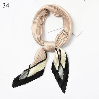 

Hot Sale Small Square Satin Scarf Artifical Silk Scarf Foulard Femme Elegant Women's Wrap Handkerchief Bandana Accessories 2020