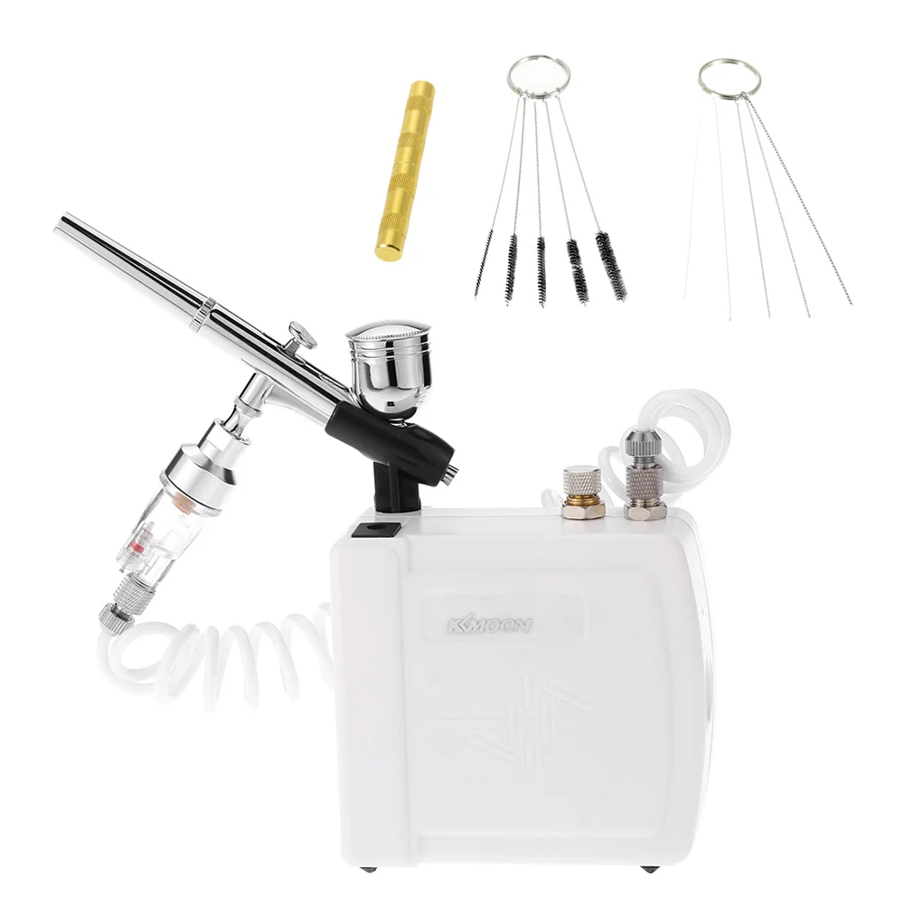 

Dual Action Airbrush Air Compressor Kit aerografo for Art Painting spray gun Nail Tool Set + Air brush Cleaning Repair Tool Kits