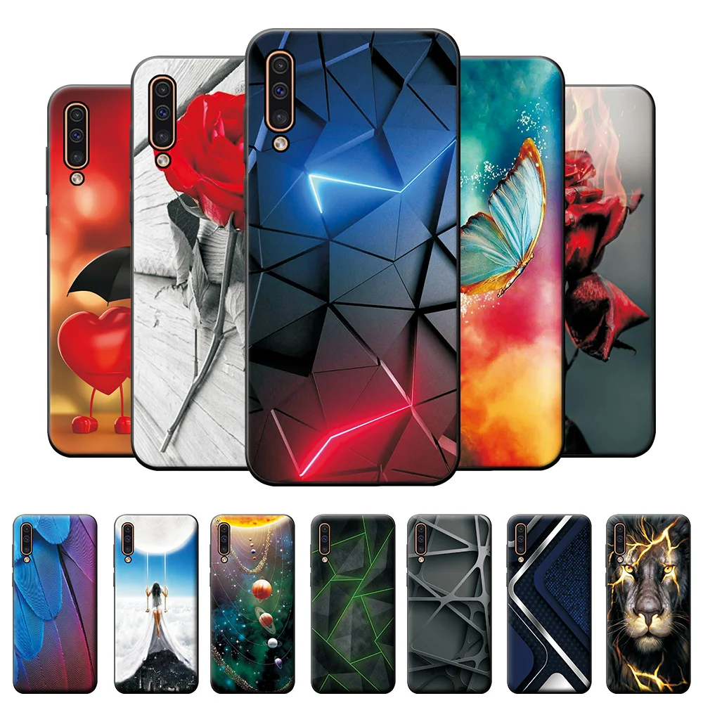 Per Samsung Galaxy A50 Custodia Per Samsung A50S A30S Custodie Per Telefono Per Samsung A50 Flowers Silicone Soft Tpu Fundas A 50 A30 S Paraurti