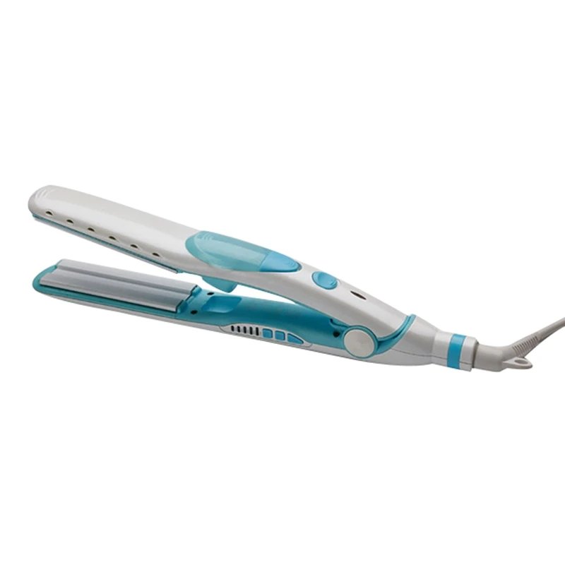Blue Uk Plug Professional Steam Hair Straightener Ceramic Flat Iron Sprayer Curler Fast Warm Up Styling Tool |