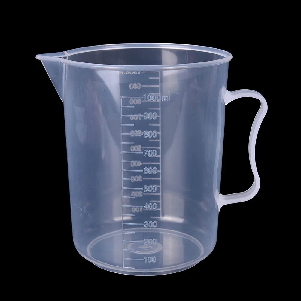 1000ml 20 мл/30 мл/50 мл/300 мл/500 мл/1000 мл прозрачный пластиковый градуированный мерный стаканчик для выпечки шейкер жидкая мерная чашка контейнер - Цвет: 1000ml