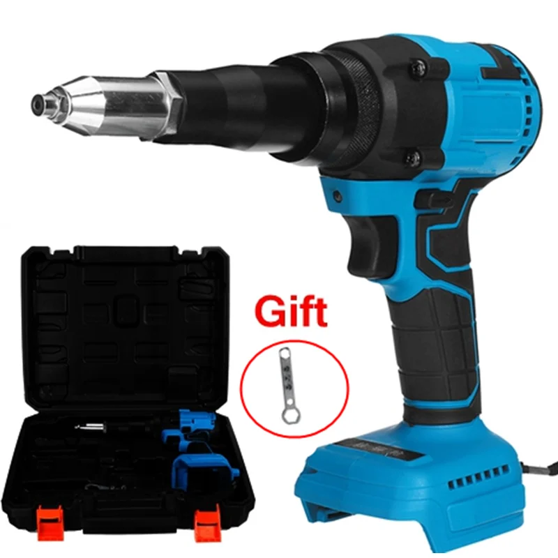 Electric Blind Riveter 125N.m 3 Speed 2mm 5mm Cordless Rivet Gun with Box Screwdriver Rvet Nut