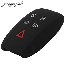 Jingyuqin 5 кнопочный силиконовый Автомобильный Брелок дистанционного управления с ключом держатель кожи Защитная крышка для Jaguar XK XF XJ8 XK8 XRR