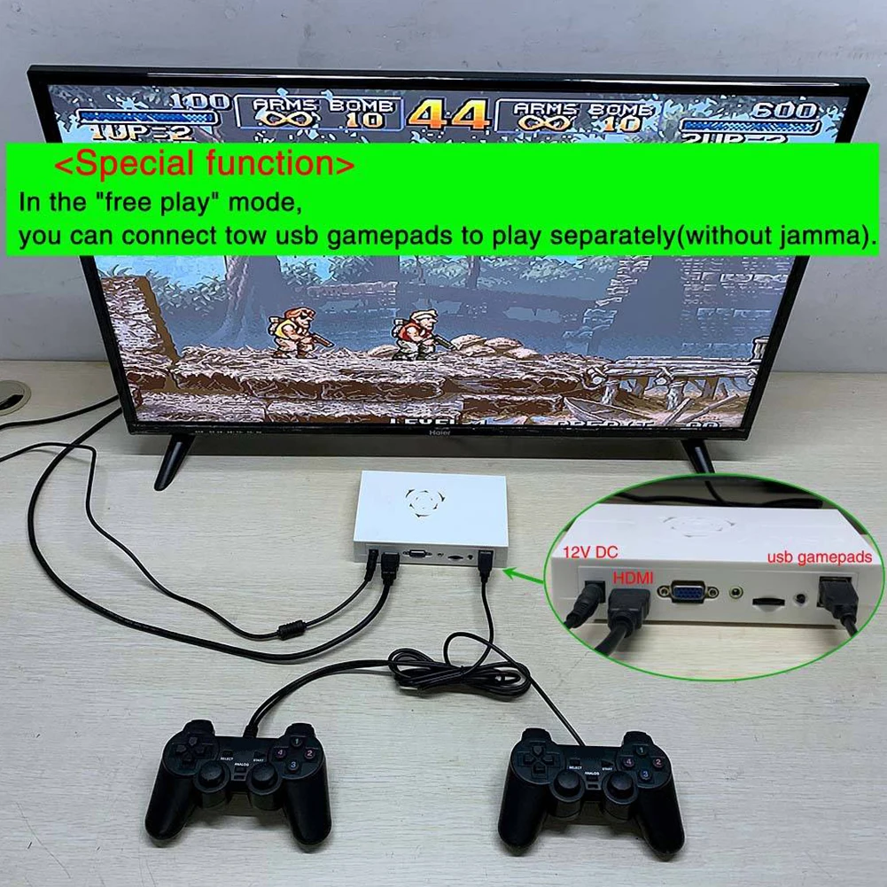 

Pandora Saga Box 12 Arcade Edition 3188 in 1 Game Board for Cabinet Machine Coin-operated Arcade Games with VGA+HDMI+3.5mm