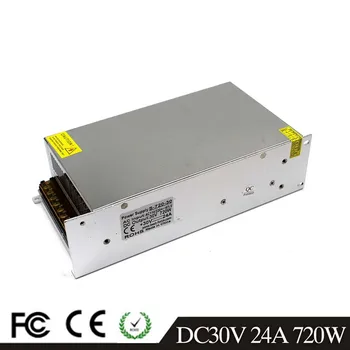 

Single Output Switching Power Supply DC 30V 24A 720W Power Supplies Driver Transformer 110V 220V AC-DC SMPS for 3D Printer CCTV