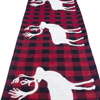 

New Christmas Decorations Cotton Embroidered Christmas Table Flags Creative European Christmas Coffee Tables Desktop Decoration