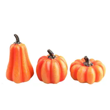 

LED Night Light Luminous Realistic Halloween Pumpkin Lantern Battery Powered Resin Light Decorate the room