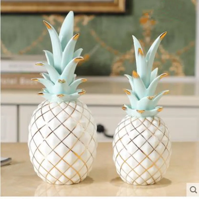 

Creative ceramic pineapple crafts, European modern art furnishings, home office bar restaurant table decoration gifts