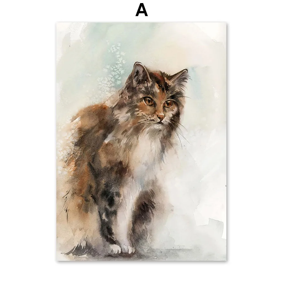 Elephant-Owl-Cat-Rabbit-Bird-Flamingo-Wall-Art-Canvas-Painting-Nordic-Poster-And-Prints-Wall-Pictures (3)