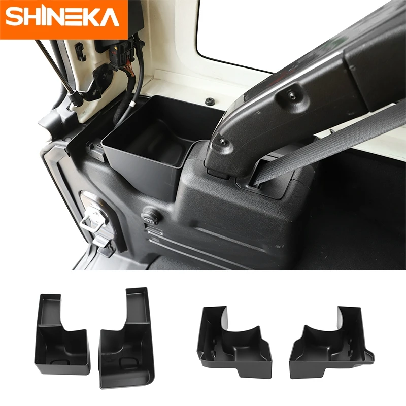 

SHINEKA Stowing Tidying for Jeep Wrangler 2011-2021 Car Rear Trunk Side Storage Box Container Holder For Jeep Wrangler JK JL