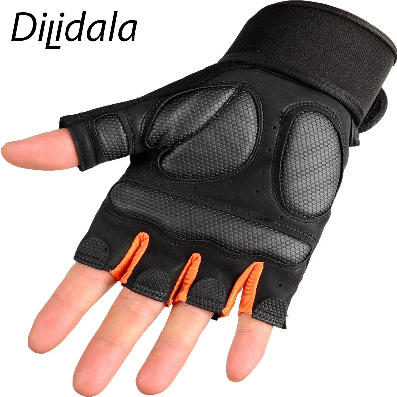 Dilidala, фитнес, тактические перчатки, мужские, половина пальцев, на запястье, Нескользящие, спортивные перчатки, женские, для тренажерного зала, экипировка для мужчин, t тренировка, защитное снаряжение