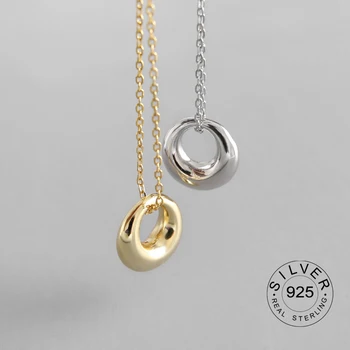 

Real 925 Sterling Silver round hollow out Cute Pendant Necklace Fine Jewelry For Women Birthday Party Cute Accessories