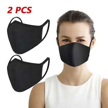 

2/3pc Facemask Pure Cotton Windproof Face Shield Reusable Face Shield Face Mask Cloth Breathable Mouth Mask Washable mondmaskers