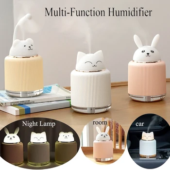 

Portable Cute Animal Large Capacity Humidifier Energy Saving USB Charge Multi-Function Night Lamp Cartoon Air Humidifier