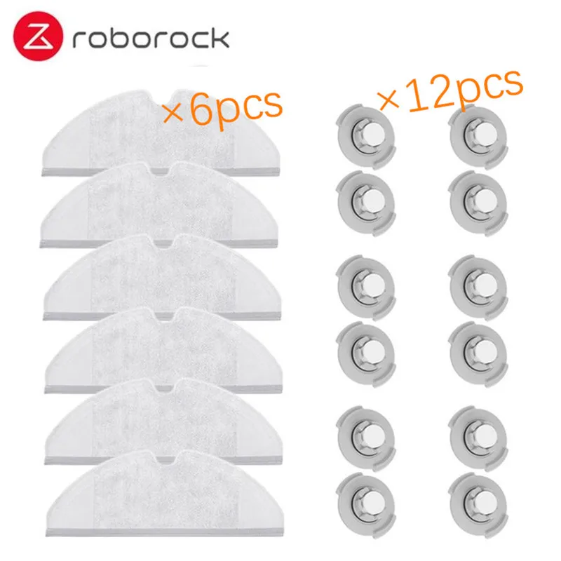 18pcs lot Xiaomi Roborock робот пылесос часть комплект боковая щетка HEPA фильтр вставка из ткани для швабры бак для воды замена для Xiaomi Roborock - Цвет: 18pcs lot