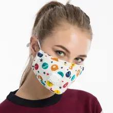 Мужская зимняя хлопковая маска унисекс PM2.5 с принтом из мультфильма против пыли