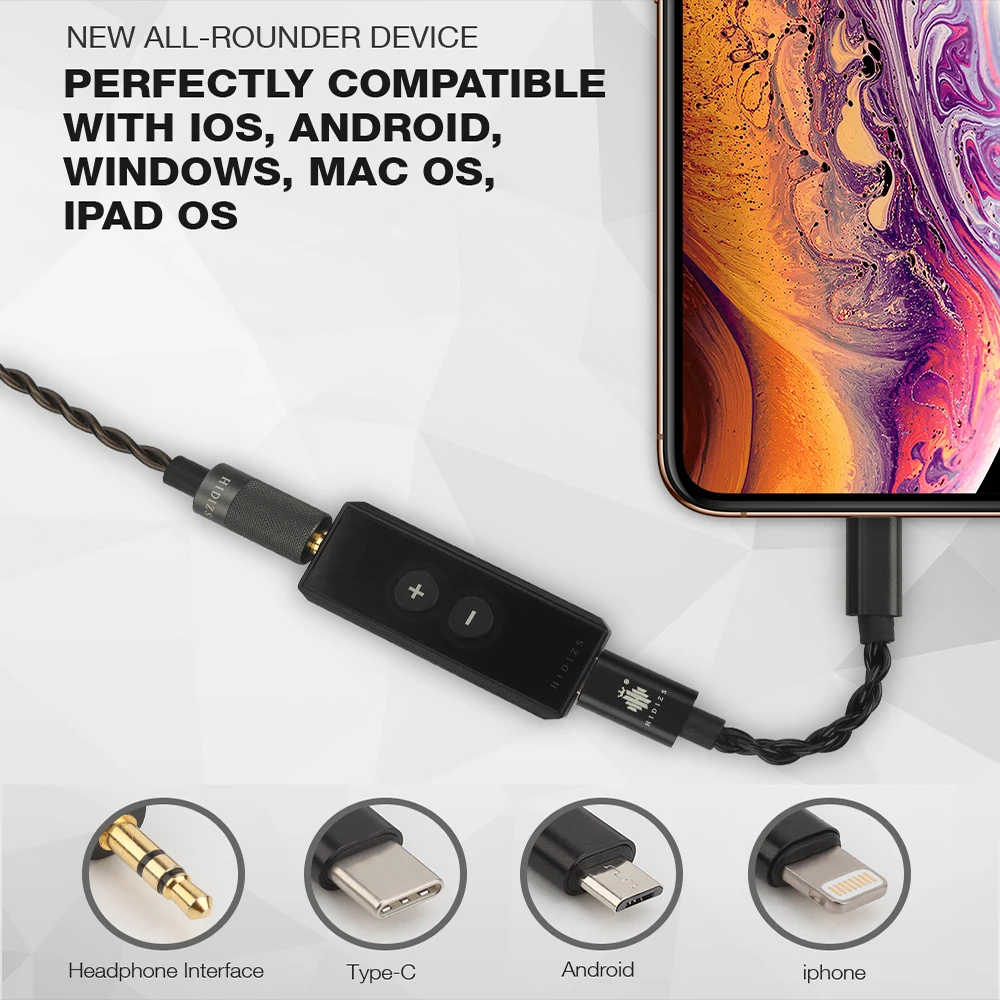 Hidizs S8 CS43131 USB портативный ЦАП DSD Тип C до 3 5 мм HiFi наушники декодирование усилителя
