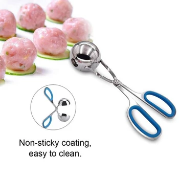 

New Meatball Mold Tools Kitchen Convenient Meatball Maker Stainless Steel Stuffed Meatball Clip DIY Fish Meat Rice Ball Maker