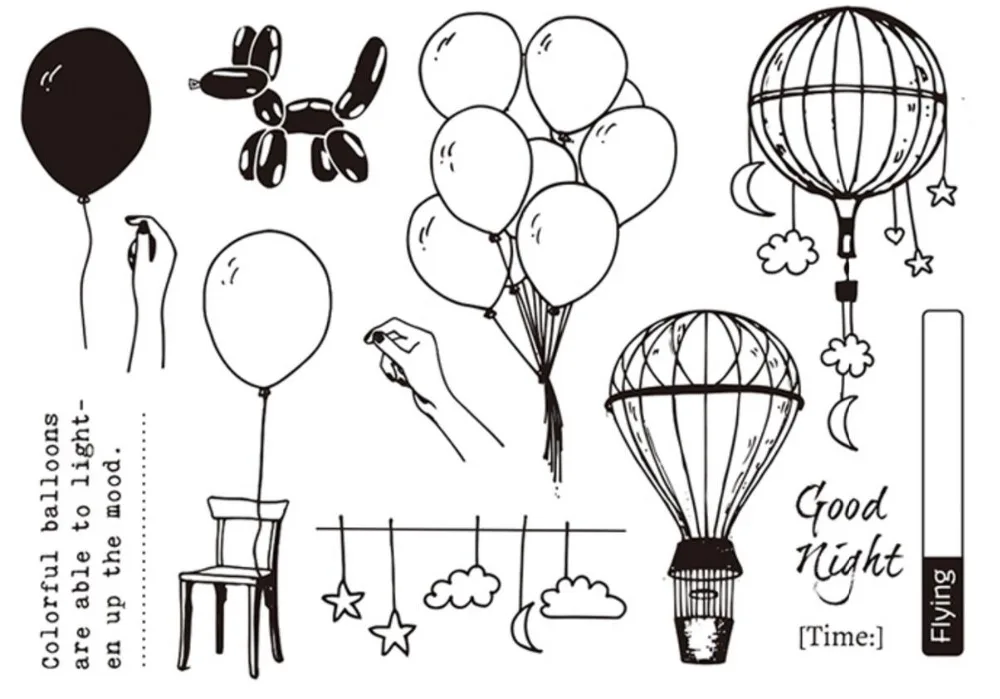 flying Clear Stamp for DIY Scrapbooking/Card Making/Kids Fun Decoration Supplies A2138