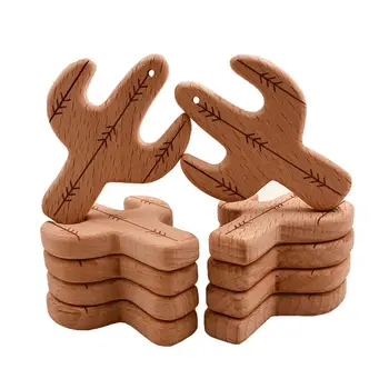

Baby Beech Cactus Teether Infant Teething Chewing Soother Molar Toys Pendant H55B