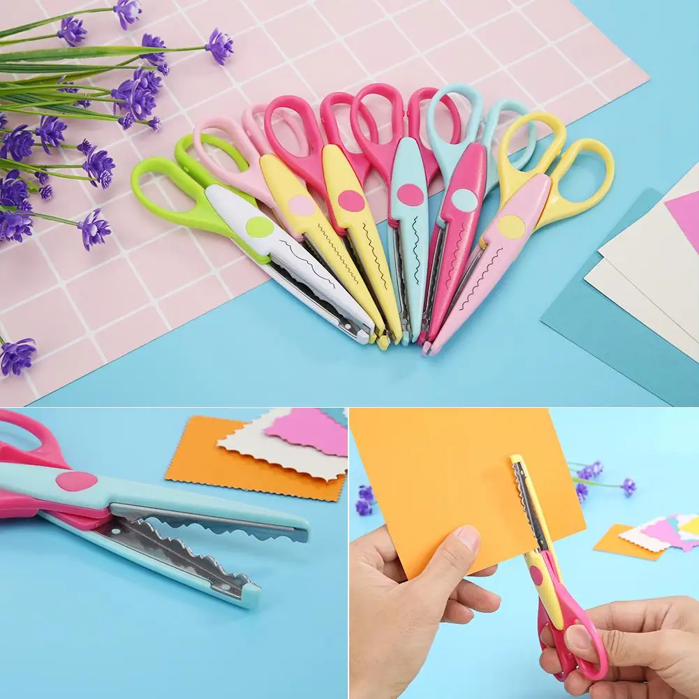 6 шт. DIY скрапбук фотоальбом кружевные ножницы детские школьные принадлежности