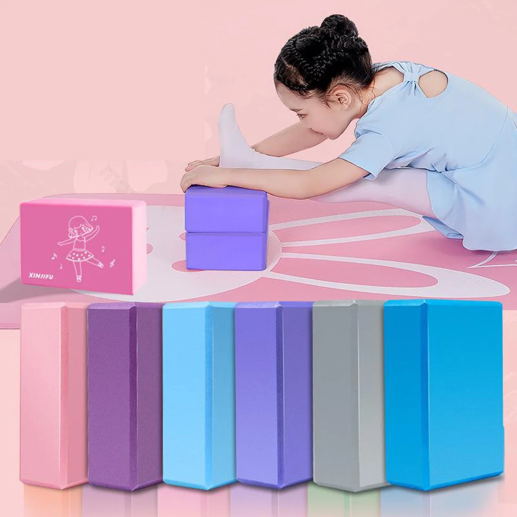 Yoga Block Child Dancing Beginner Foam Brick Workout Training Home Gym Exercise Foam Brick for Workout Training Body Building