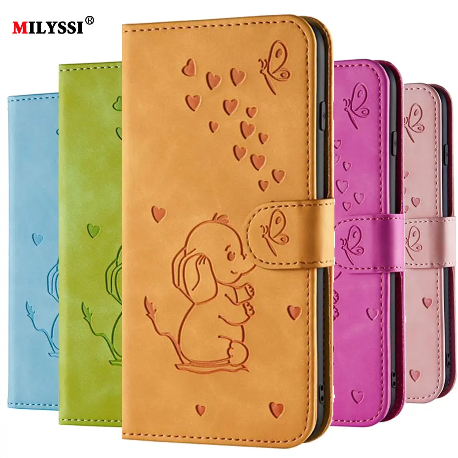 

3D Elephant Flip PU Leather Case For iPhone 11 Pro Max Wallet Case For iPhone X XS XR XS MAX 5 5S 6 6S SE 7 8 Plus Phone Cover