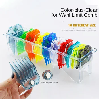 

10PCS Strong Magnetic Limit Comb For Wahl Barber Shop Styling Guide Comb Set Hair Clip Trimmer 1.5-25mm G0921