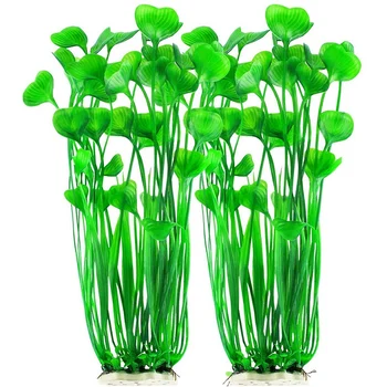 

Plastic Fish Tank Plants, Artificial Tall Aquarium Plants for Fish Tank Decor, 15.75 Inches (Pack Of 2)