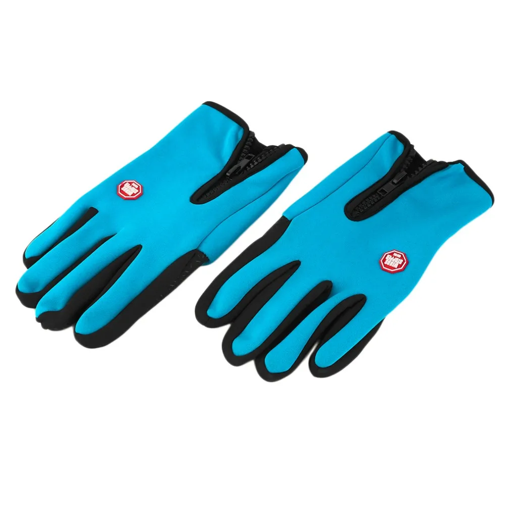 Men Women Touch Screen Winter Warm Breathable Outdoor Sport Camping Hiking Full Finger Winter Windproof Bike Gloves