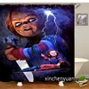 Horror Chucky Shower Curtains Waterproof Bathroom Curtain 3d Printed Fabric with Hooks Decoration Shower Curtain M10 6