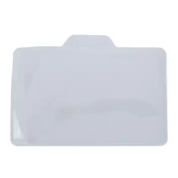 

20 Pcs 3.3" x 2" Clear Plastic Name Tag Business ID Card Holder