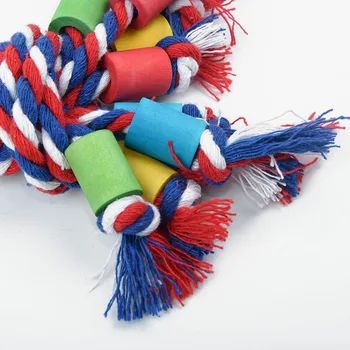 

1pc Hot Rope Jumble Bird Toy Durable Parrot Cage Toys Cages Parakeet Cockatiel