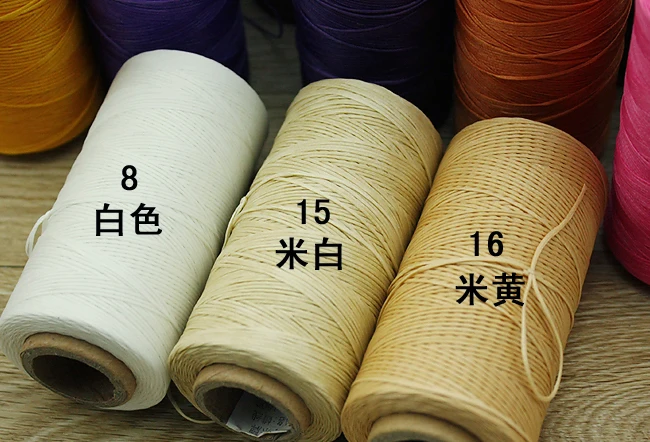 4 шт. Ручное шитье плоская Вощеная Полиэфирная нить для шитья кожаная пряжа