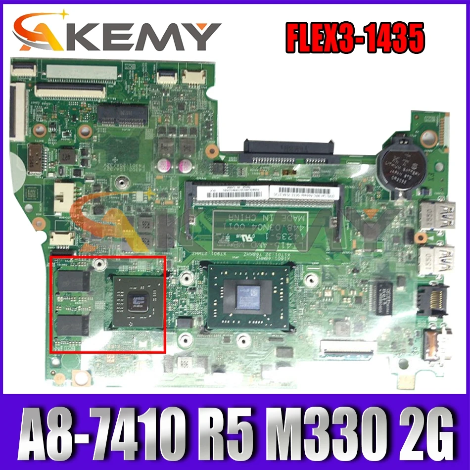 Akemy For Lenovo IdeaPad FLEX3-1435 Laptop Motherboard 448.03N04.0011 CPU A8-7410 GPU R5 M330 2G 100% Test Work | Компьютеры и офис