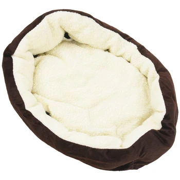 

New Cart Basket Niche removable cushion House Bed For Dog Cat Pet Size S 46*42*15cm COFFE