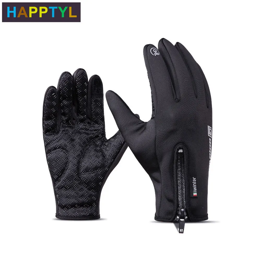 HAPPTYL 1 пара зимние мужские и женские перчатки для сенсорного экрана
