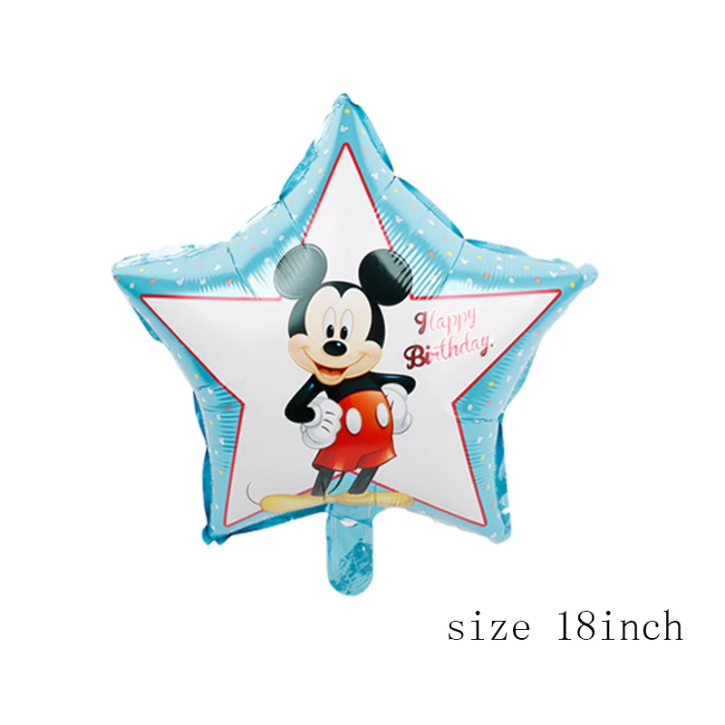 1pc miki 1 шт. 112 см гигантские шары Минни Микки на день рождения Детские Классические игрушки подарок фольгированный шарик, мультфильмы детские вечерние украшения - Цвет: 1pc miki