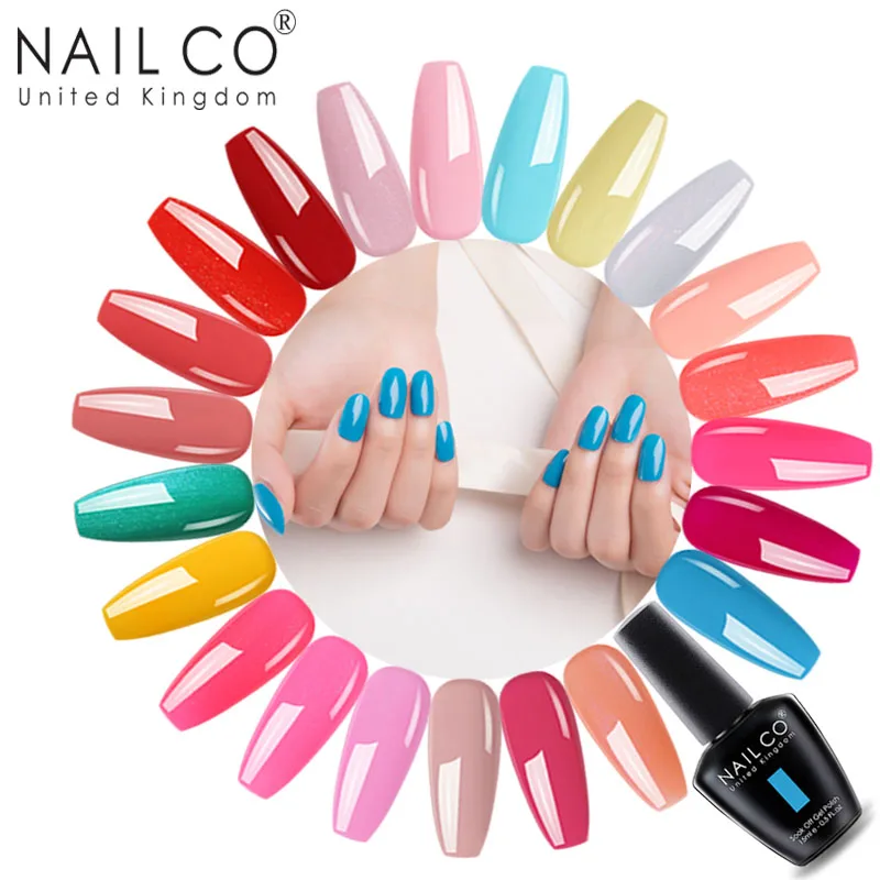 NAILCO 15ML 47 Color Hybrid Varnish Gel Nail Polish Vernis Semi