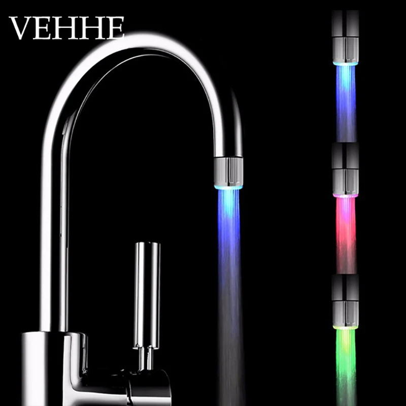 VEHHE VIP Link Светодиодный контроль температуры кран аэратор RGB светильник для кухни