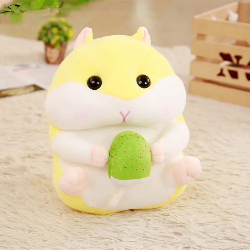 MIAOOWA 1PC 30CM Good Quality Kawaii Hamster With Icecream Plush Doll Stuffed Animal Soft Pillow Toy Kids Baby Brthday Gifts MIAOOWA 1PC 30CM Good Quality Kawaii Hamster With Icecream Plush Doll Stuffed Animal Soft Pillow Toy Kids Baby Brthday Gifts