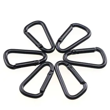 

10PCS/Bag Aluminum Carabiner Key Chain Clip Outdoor Camping Keyring Snap Hook Water Bottle Buckle