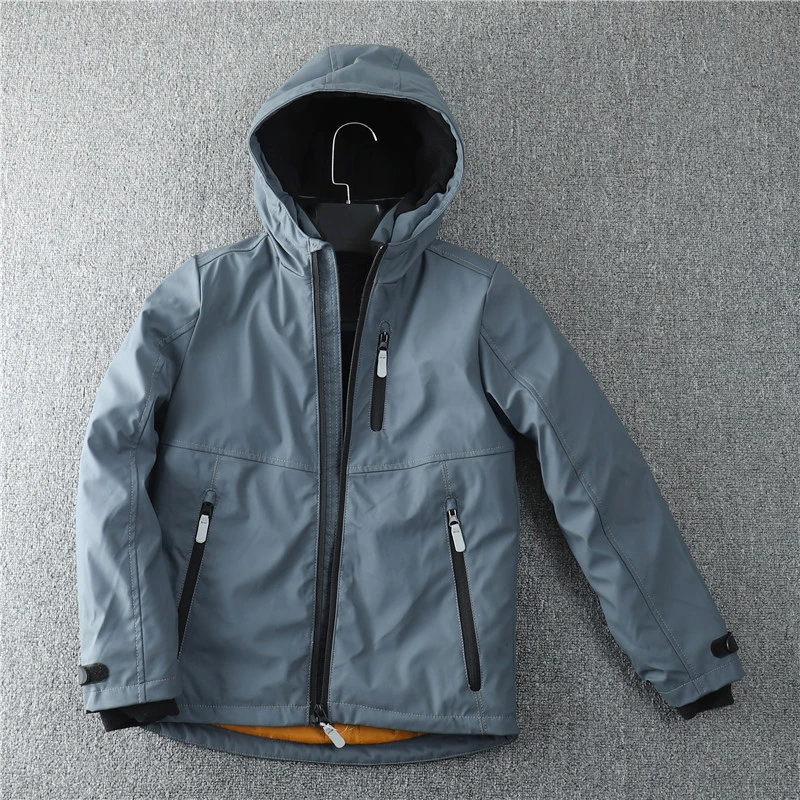 

kids / boys autumn/winter padded jacket with hood, windproof boys coat