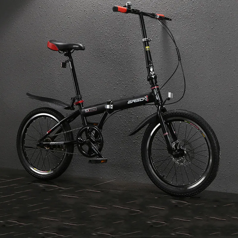 Folding Bicycle Shift Adult Ultra Light Portable Bike 20 Inch Men and Women Student Youth Lightweight