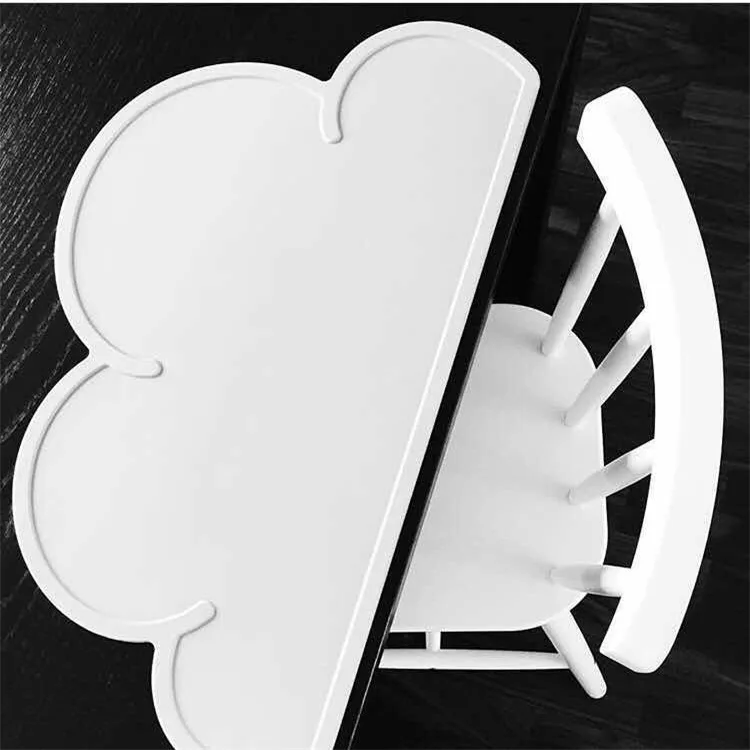 BPA бесплатно в скандинавском стиле облако форма Placemat Детские экологически чистые силиконовые настольная салфетка-подложка портативный легко чистить AT114