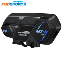 Fodsports мотоцикл домофон 8 гонщиков M1-S Pro шлем гарнитура Bluetooth мотоцикл Bluetooth переговорное подключение BT-S2 V6 TCOM-SC