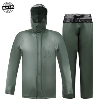 

IRON JIA'S Motorcycle Raincoat Suit Reflective Waterproof Rainproof Motocross Rain Jackets and Pants Motorcycle Riding Rainwear