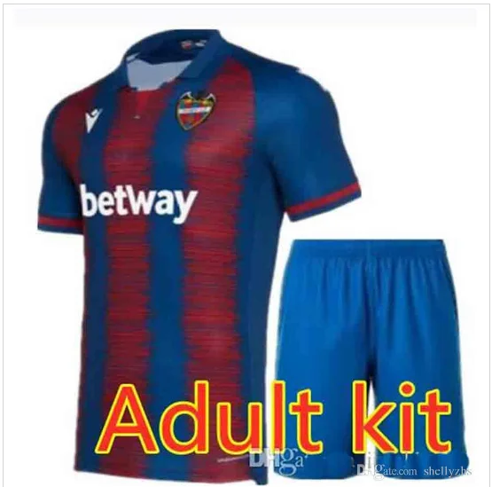 Набор для взрослых, 19, 20, Levante UD, футбольные майки,, CAMISETAS Levante A. J. Morales Roger MS. Bardhi J Campana, футбольные футболки - Цвет: shirt
